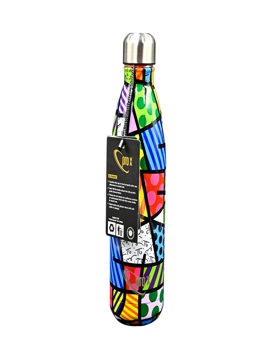 750ml SS Thermos Water Bottle – WB-1664 Check Red Blue