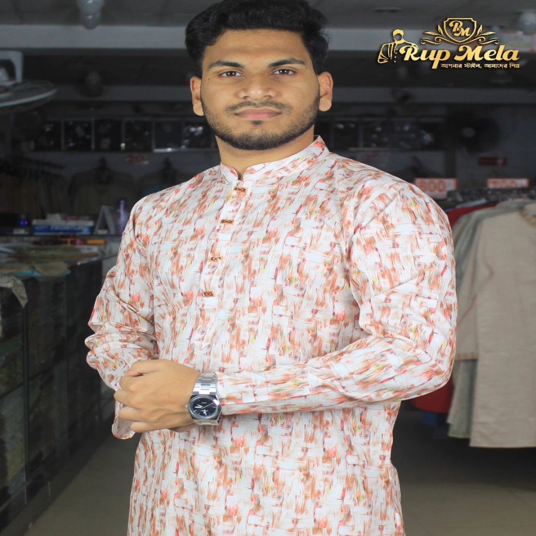 3D Digital Print Panjabi