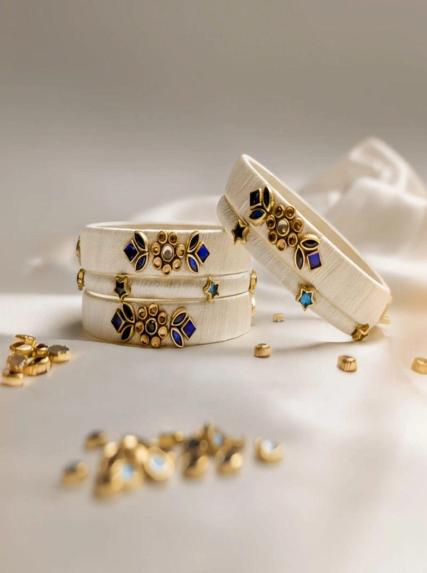 Emerald Garden Bangle Stack