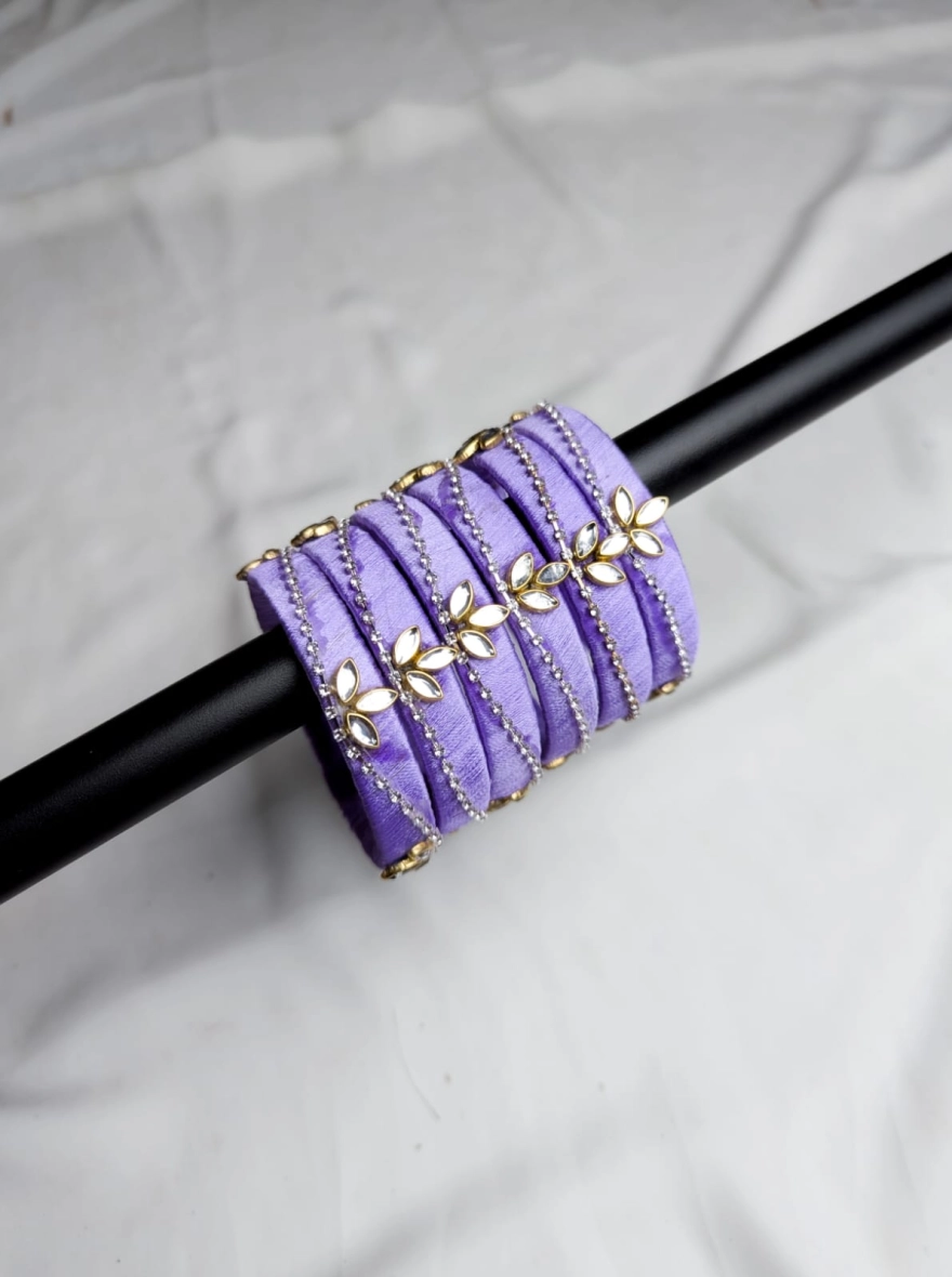 Ruby Shisha Mirror Work Bangle Set