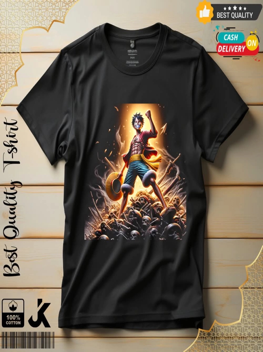 Naruto Uzumaki - Fiery Sage Mode Black T-Shirt