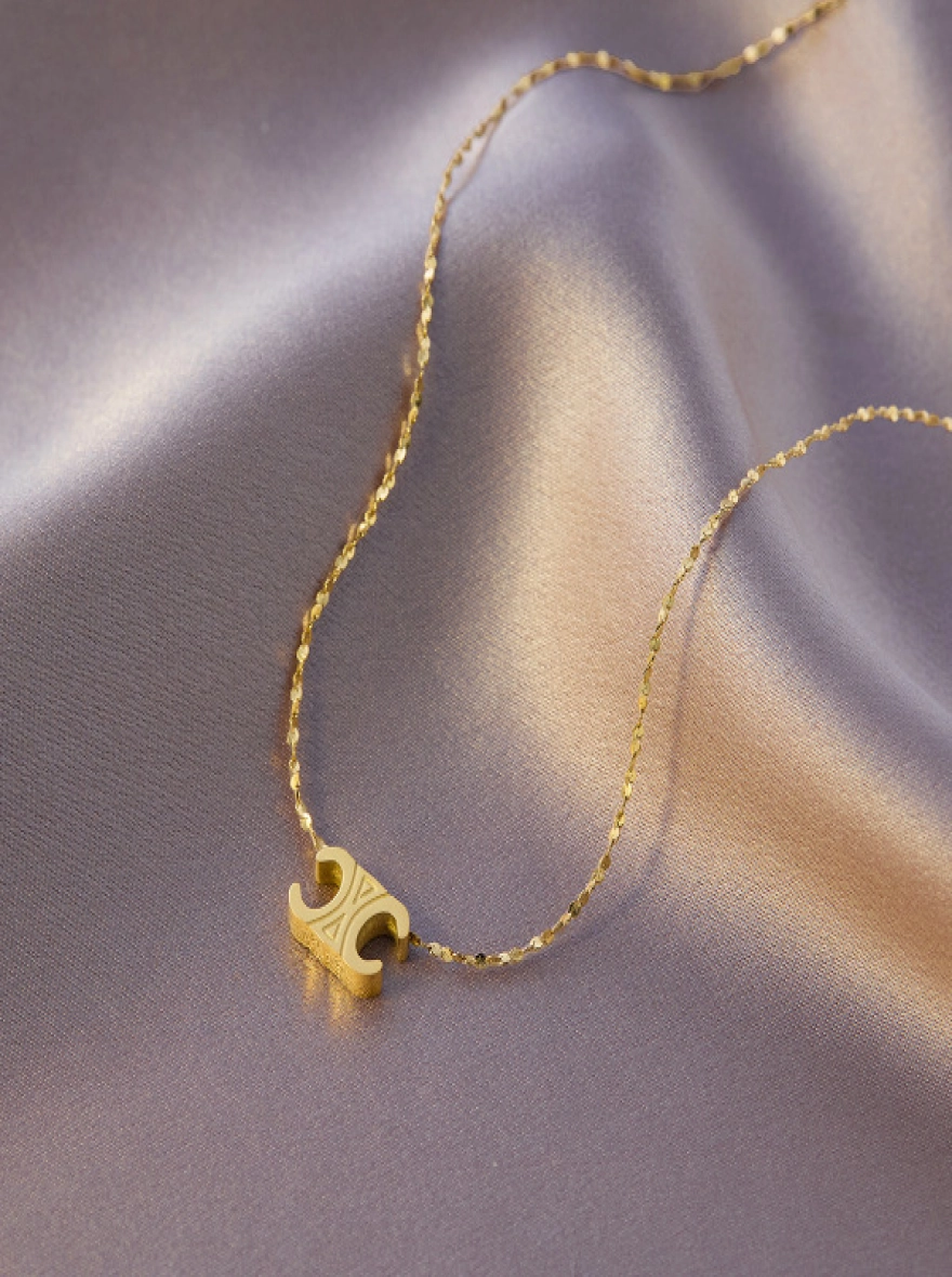 Timeless Gold-Plated Minimalist Pendant Necklace