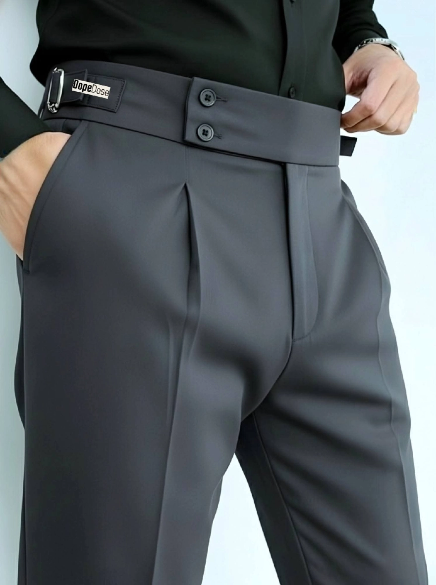 Midnight Charcoal Gurkha Trousers