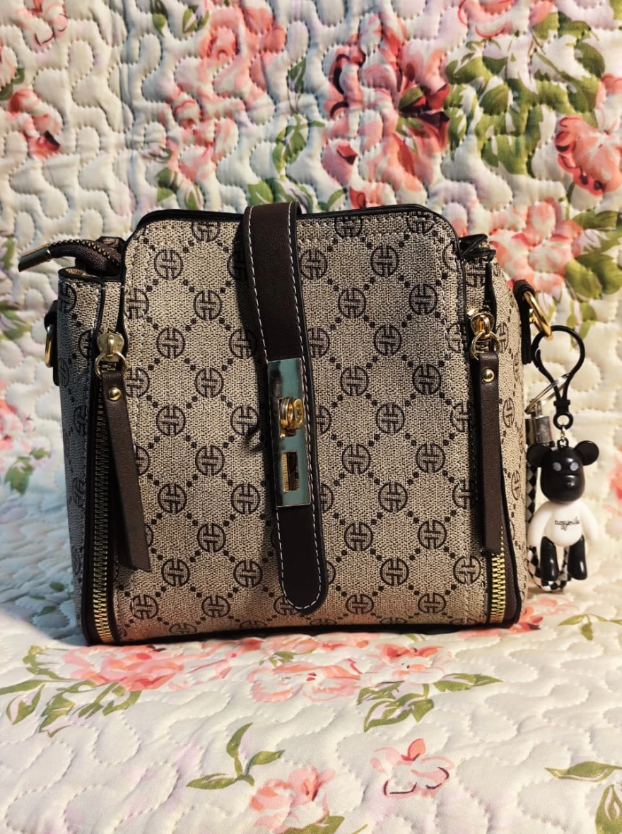 Imported GH Crossbody Shoulder Bag - Beige (China)