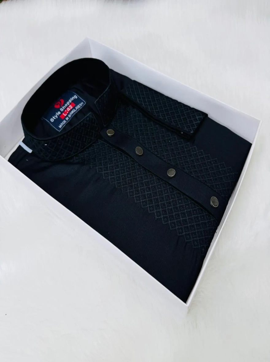 এমব্রয়ডারি পাঞ্জাবি  প্রিমিয়াম কটন 