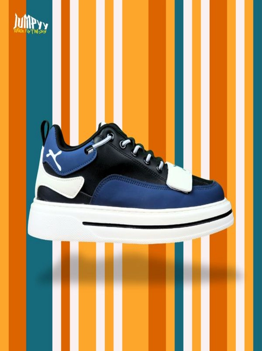 Blue Strike | Stylish Half-Lace Sneaker | Chinese