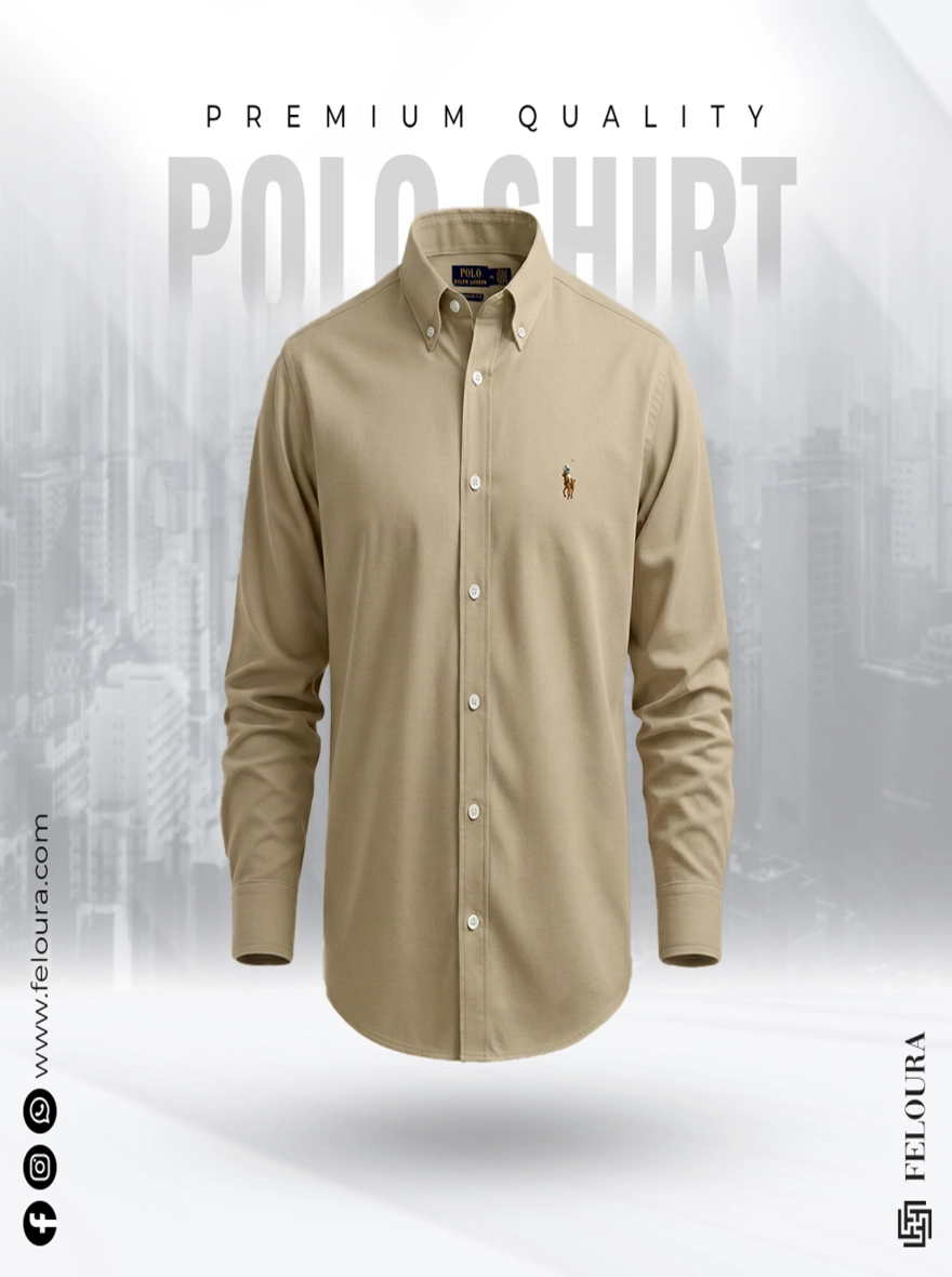 RL Premium Beige color Solid Shirt