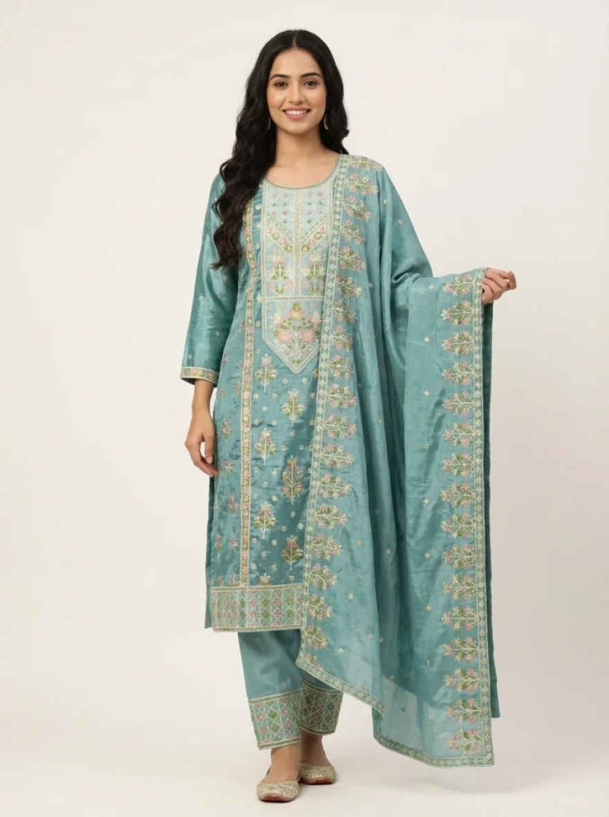 Premium Boutique Cotton 3-Piece Salwar Kameez - R-010B