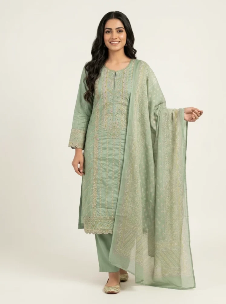 Premium Boutique Cotton 3-Piece Salwar Kameez - R-019B