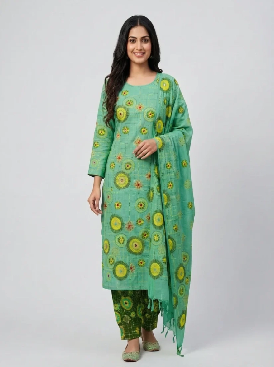 Premium Boutique Cotton 3-Piece Salwar Kameez - R-016B