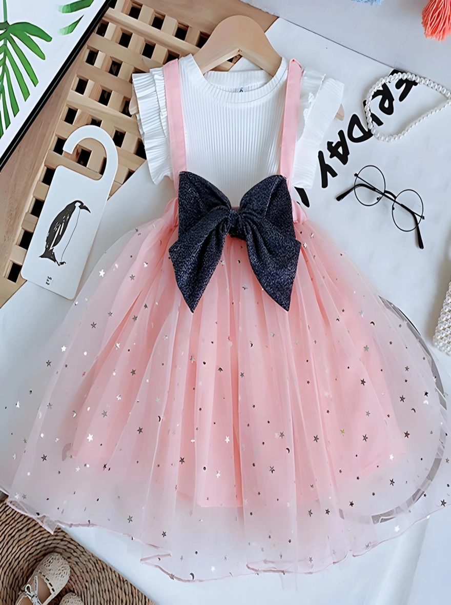 Imported Gorgeous Ribbon Star Party Frock (China)