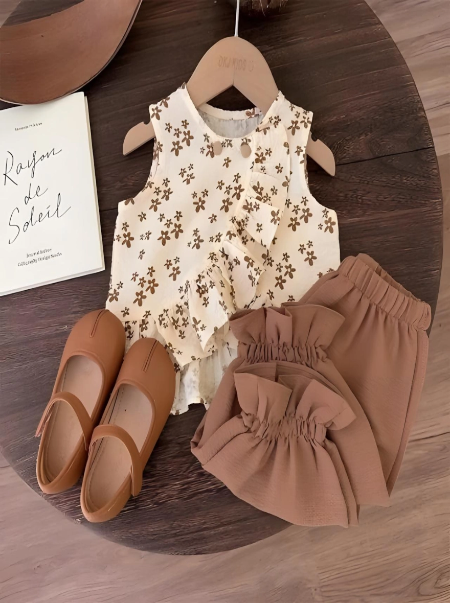 Imported Premium Mercury X Brown Luxury Tops & Pant Set (China)