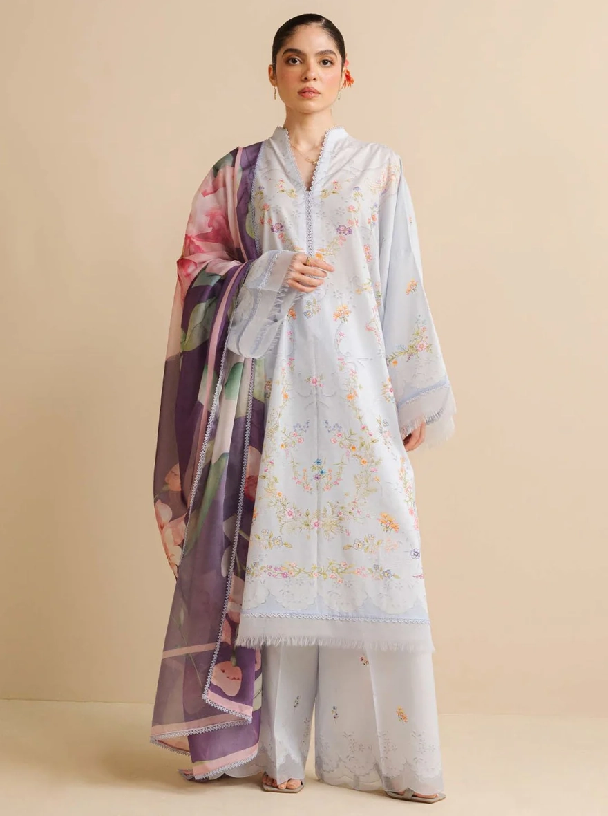 Zara Shahjahan Coco Print – 3 Piece Digital Printed Unstitched Suit
