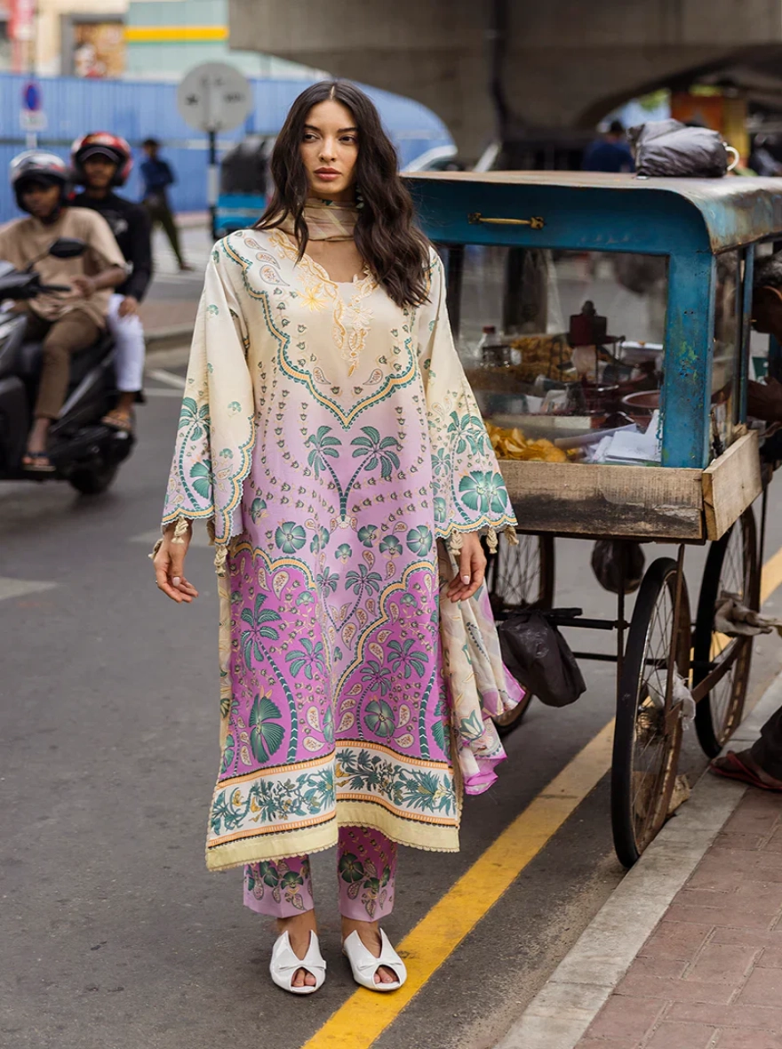 Valeria – 3 Piece Printed Lawn Suit-Unstitehed