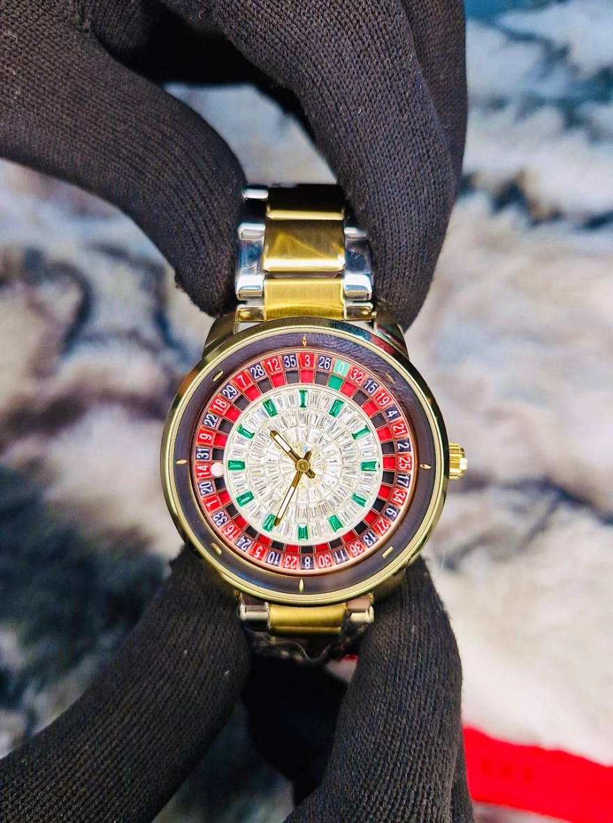 Luxury Roulette Dial Casino Watch