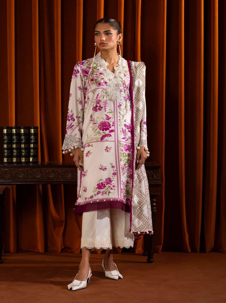 Sana Safinaz Mahay – Luxury Printed Linen 3-Piece Unstitched Suit