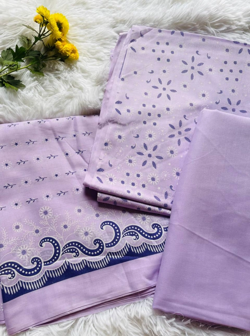 Lakhany Fabron – Digital Printed Unstitched Lawn 3-Piece