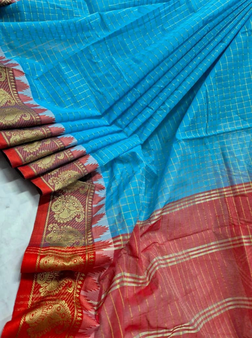 Premium Tangail Madurai Half Silk Saree – Traditional Heritage Collection