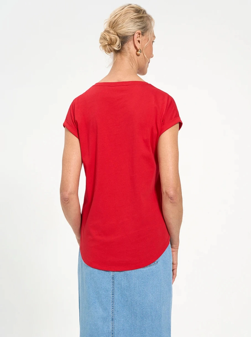Women's 100% Cotton Relaxed Fit T-Shirt