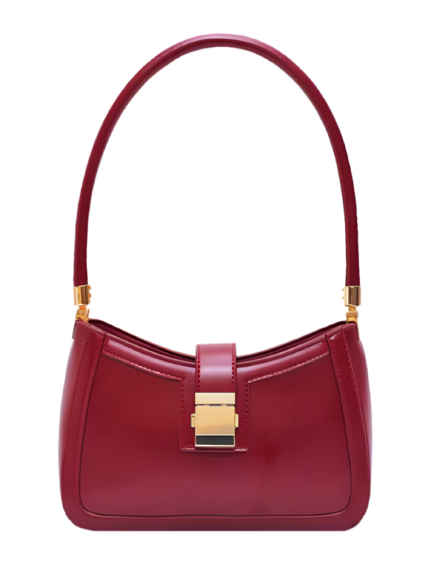 Amour Luxe Shoulder Bag – Parisian Red & Classic Noir