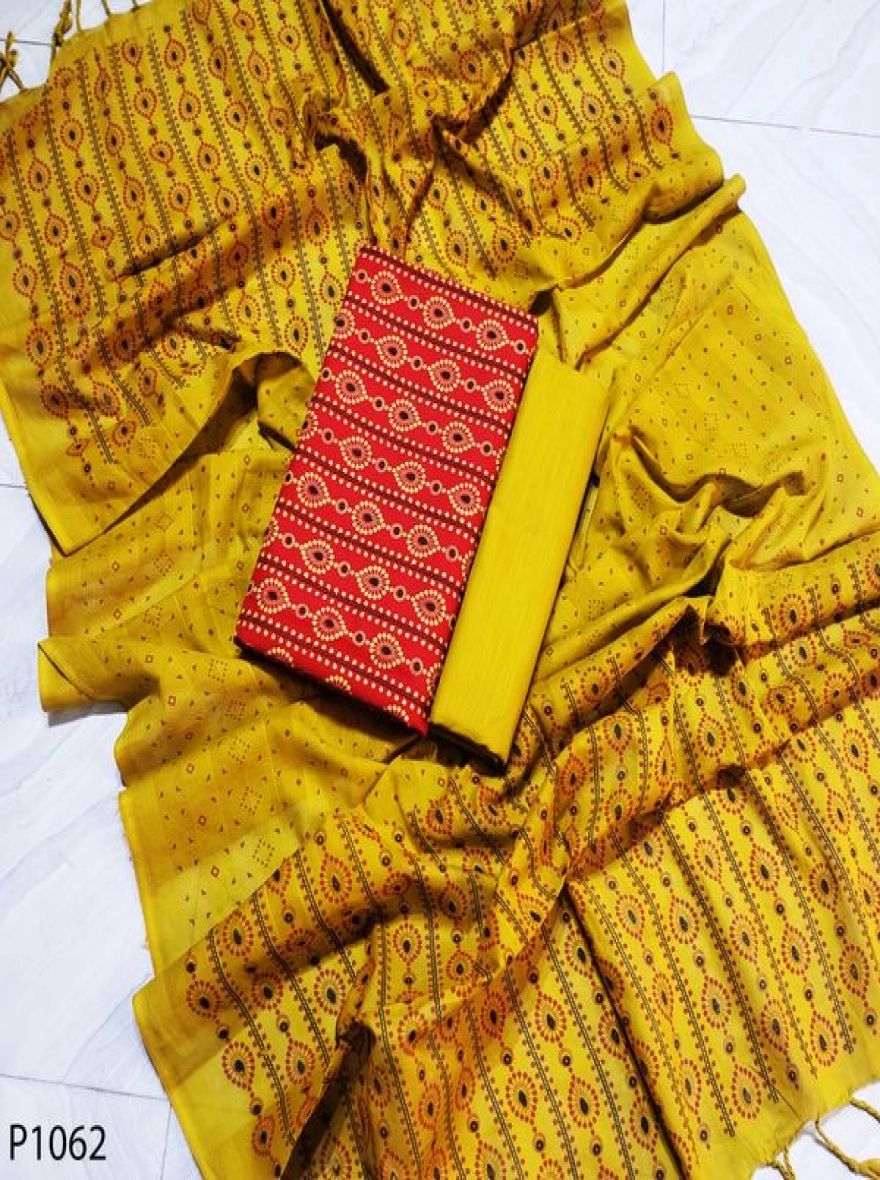 Royal Heritage Digital Print Premium Slab Cotton 3-Piece Set-P1062