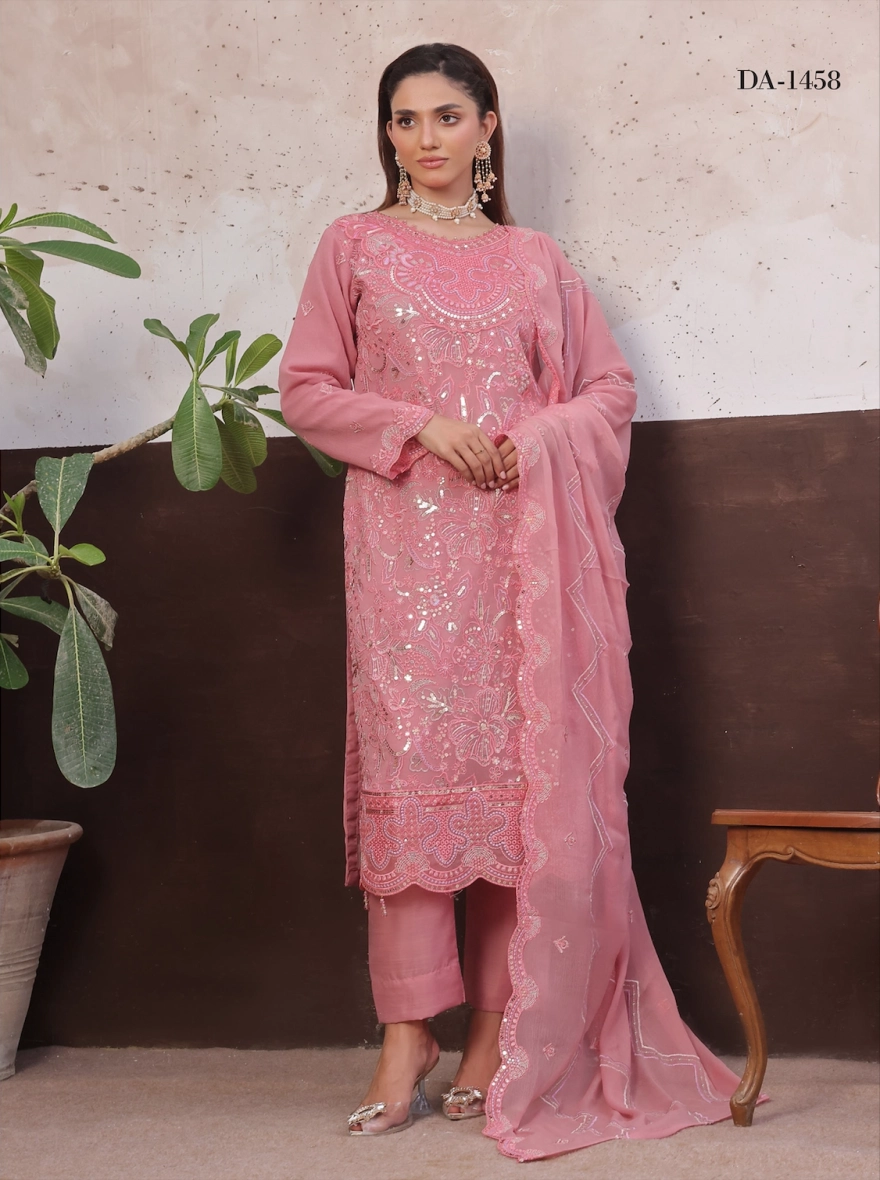 Pakistani Amsaal by Bin Hamid Embroidered Chiffon 3-Piece Suite