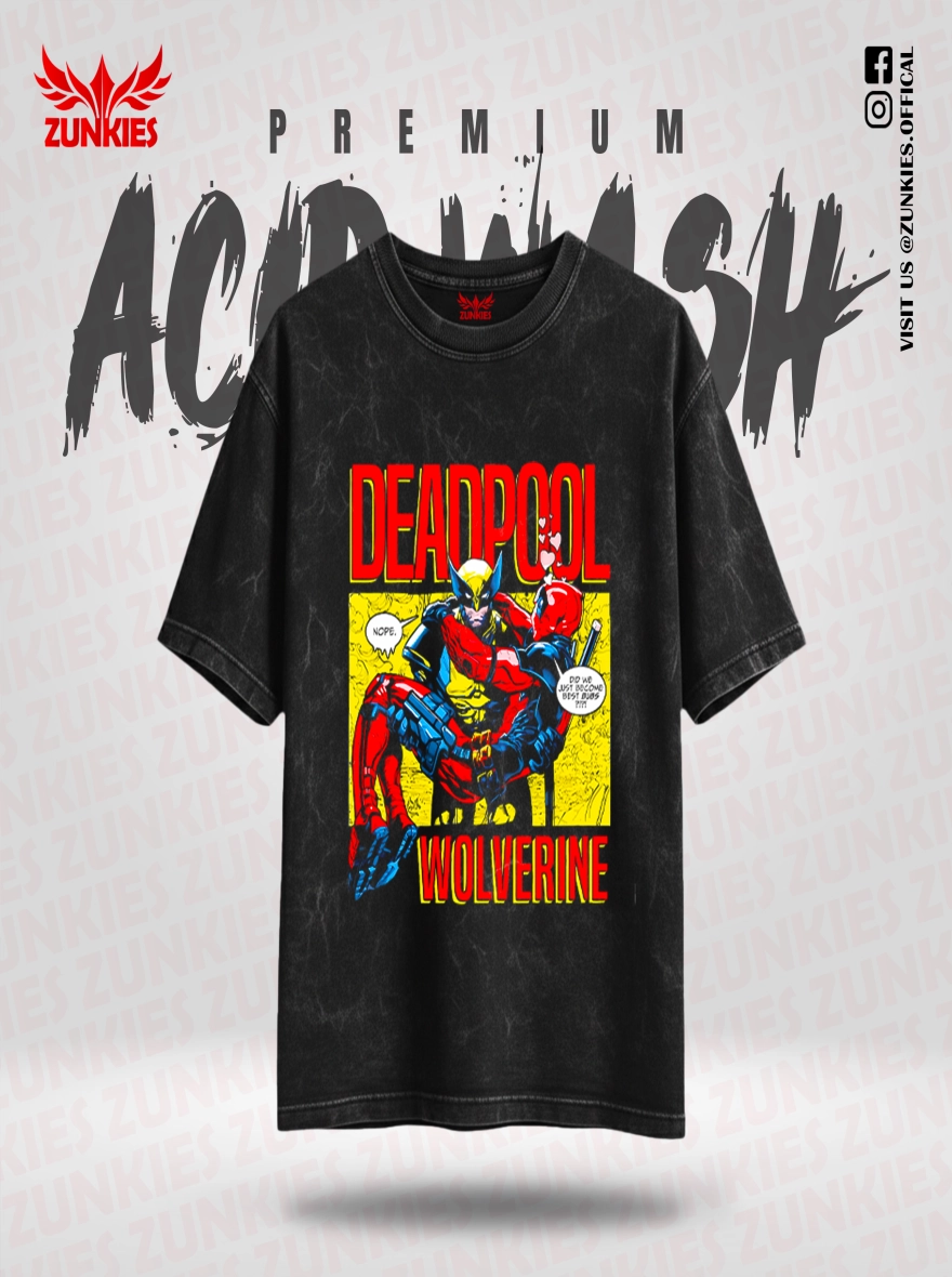Deadpool vs Wolverine - Zunkies Acid Wash Premium Collection
