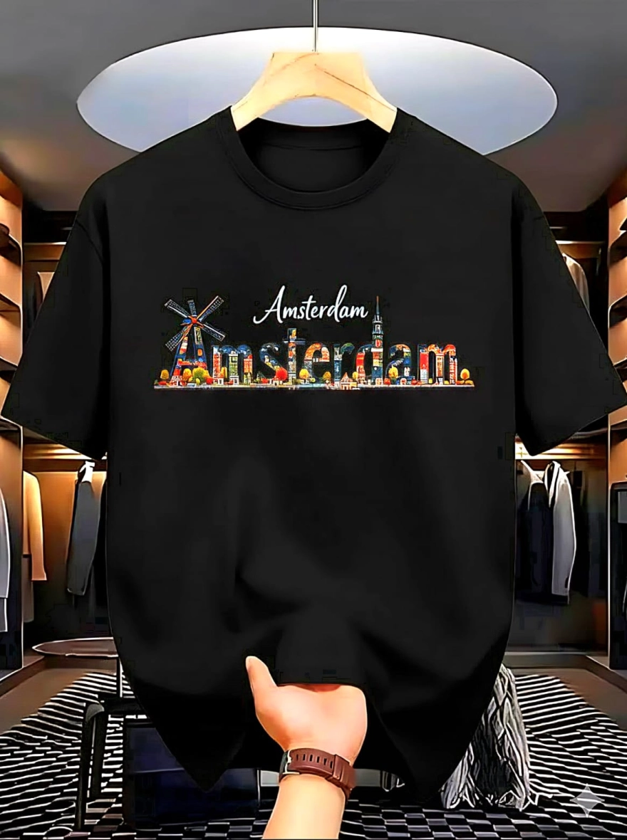Amsterdam Skyline Heritage Tee