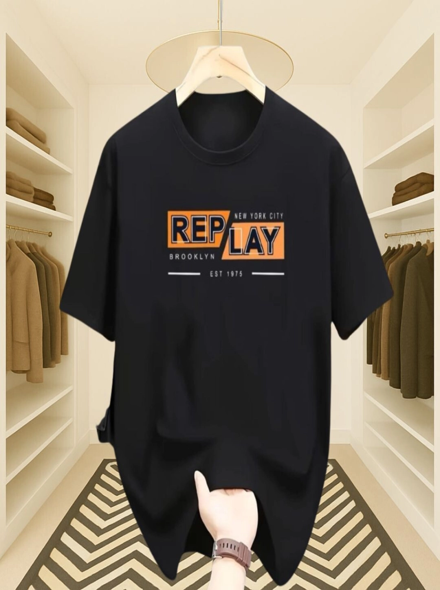 Replay Brooklyn New York Black Tee