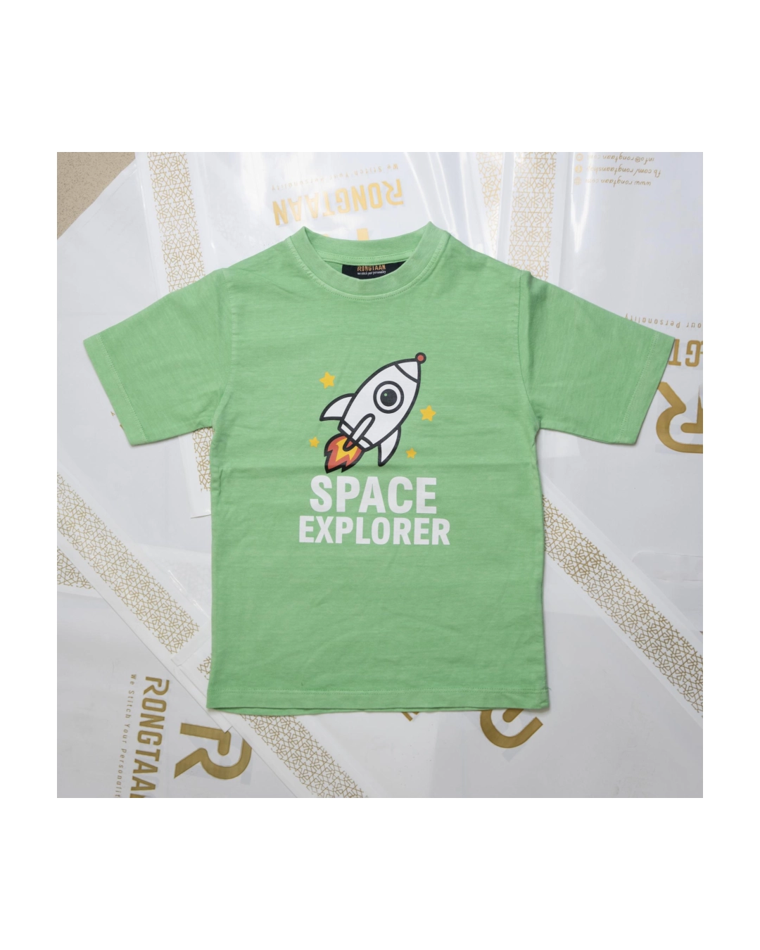 Kids T-Shirt – 100% Slub Cotton Jersey with Rubber Print