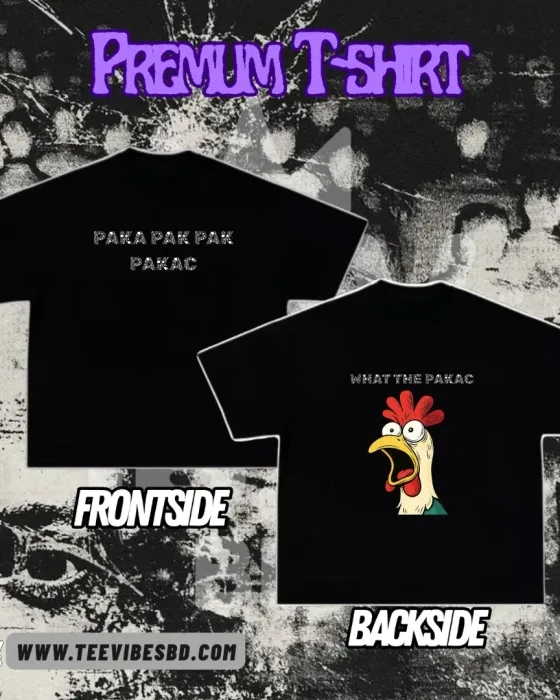 Regular Fit and Dropsholder Premium Printed T-Shirt-C