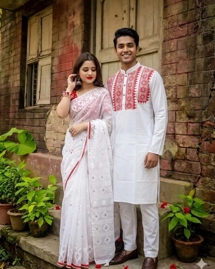 Shuvro-Lal Classical Boishakhi Couple Combo