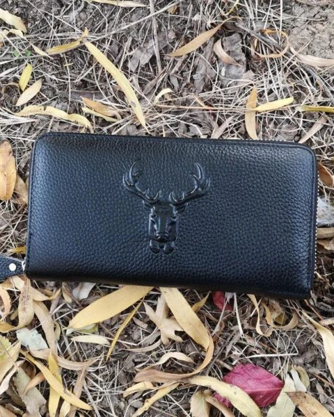 Garb Signature | Executive Crocodile-Embossed Long Zipper Wallet & Clutch