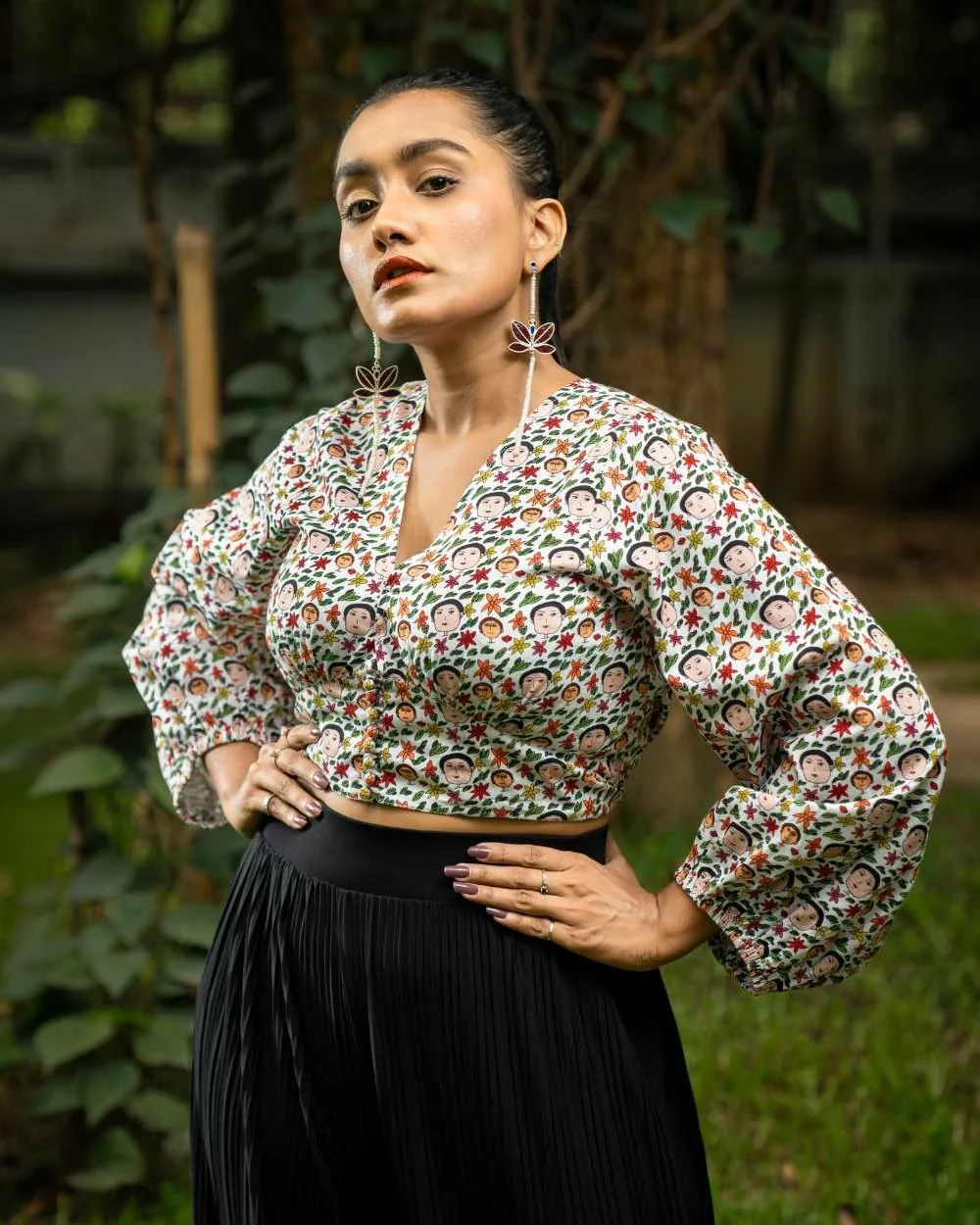 In the garden crop top