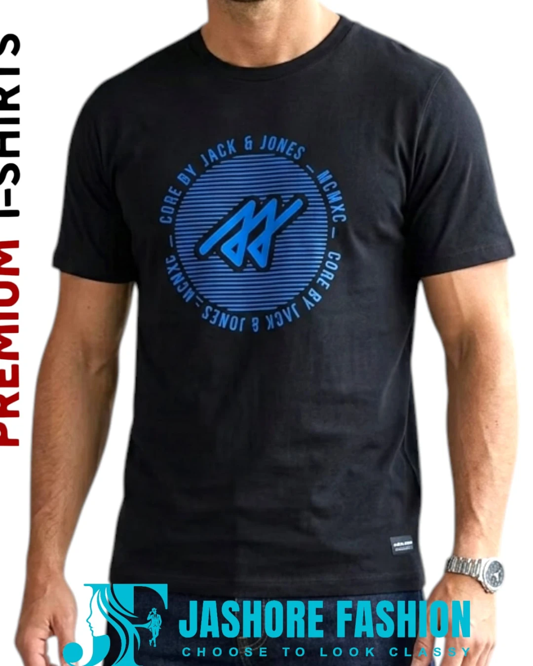 Jack & Jones Core Black Graphic Tee
