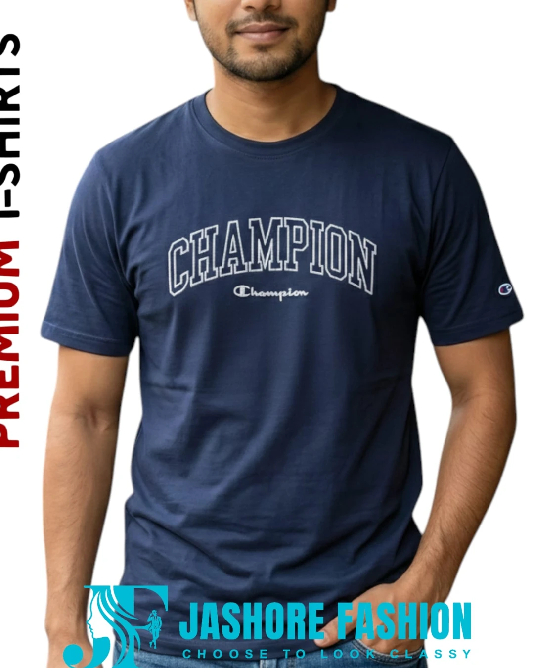 Champion Navy Collegiate Heritage Tee