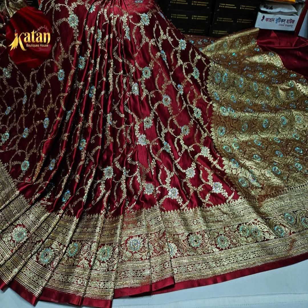 Pure Benarashi Katan Saree
