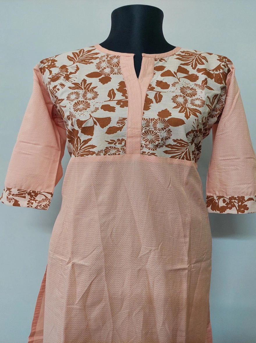 Peach Blossom Zari Kurta