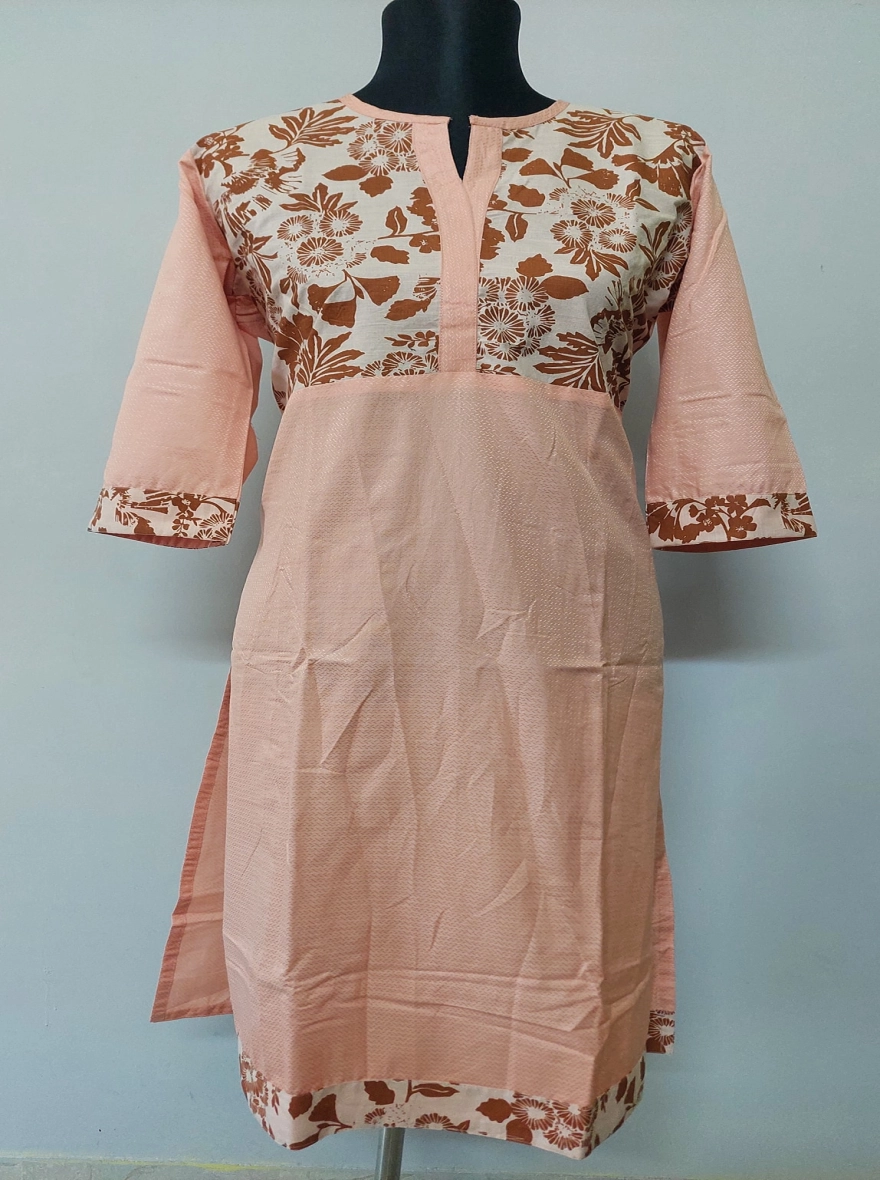 Peach Blossom Zari Kurta