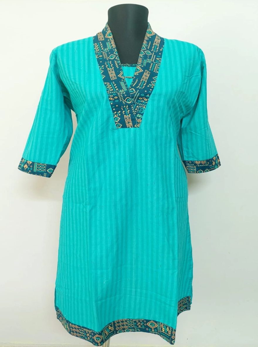 Aqua Striped Delight - Single Kurt