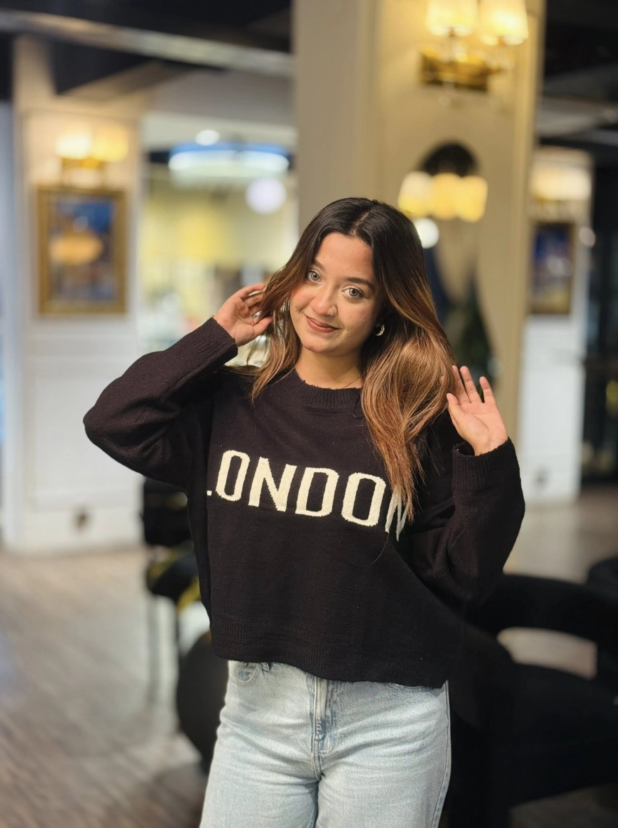 Pastel Rainbow Striped Fluffy Turtleneck Sweater