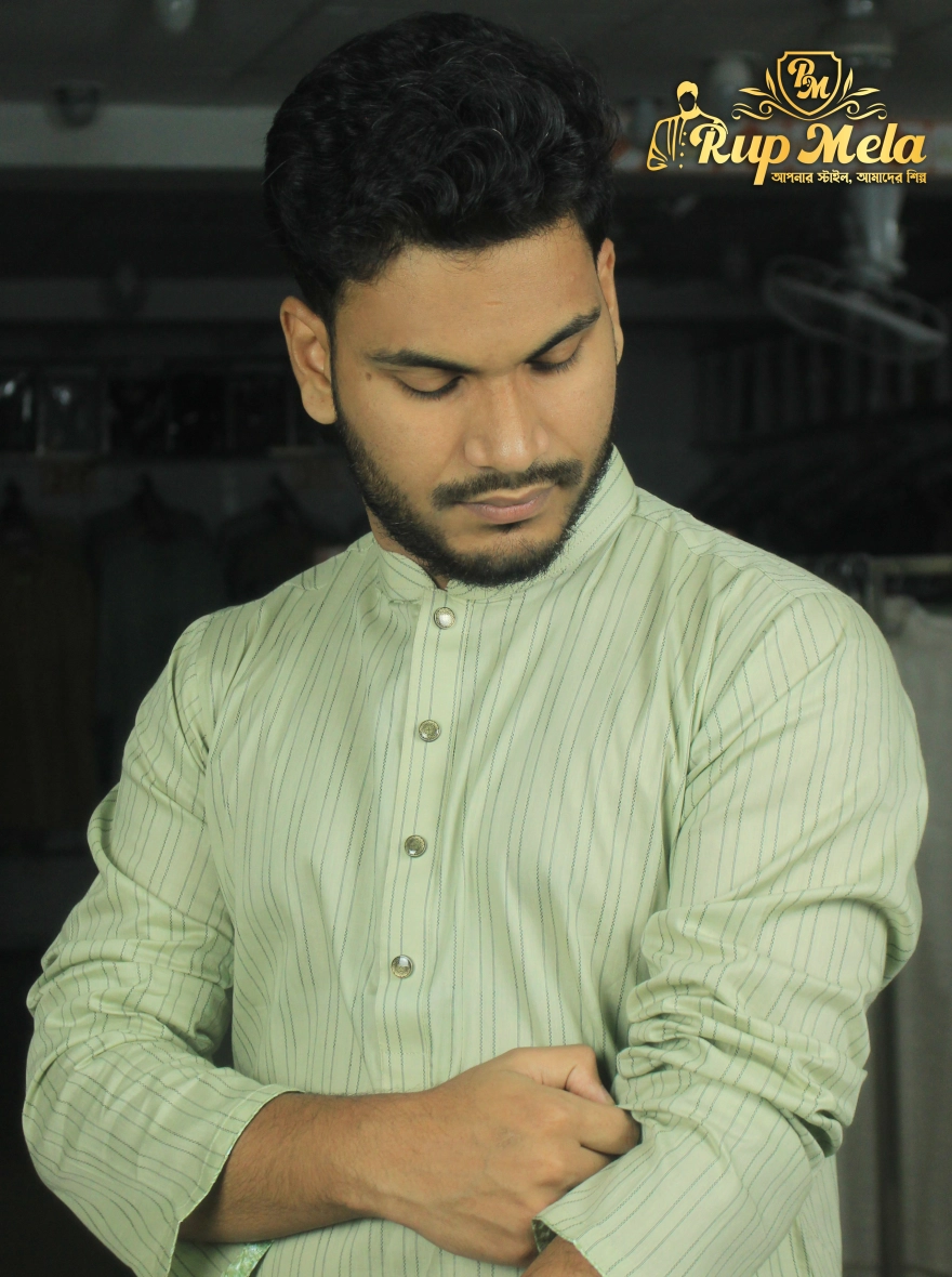 Pure Cotton Stripe Rup Mela Panjabi