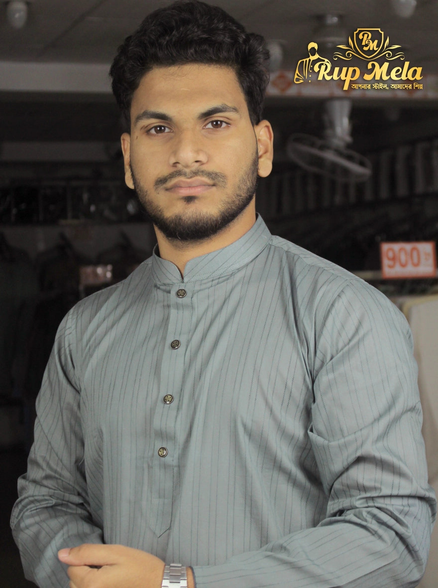 Pure Cotton Stripe Rup Mela Panjabi