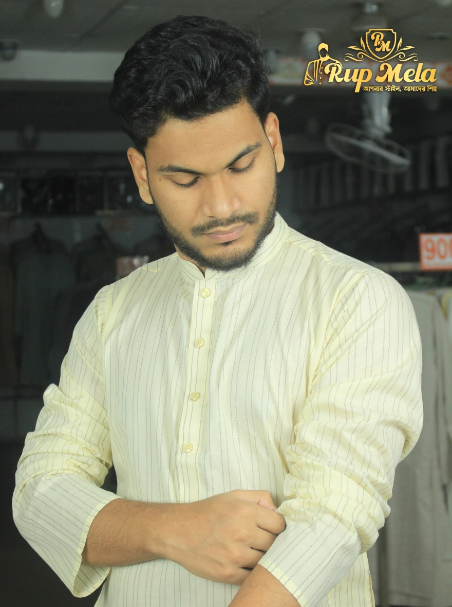 Pure Cotton Stripe Rup Mela Panjabi