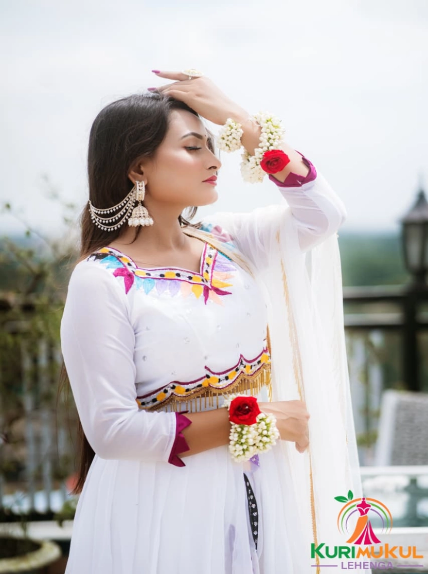 Unstitched Lehenga Set