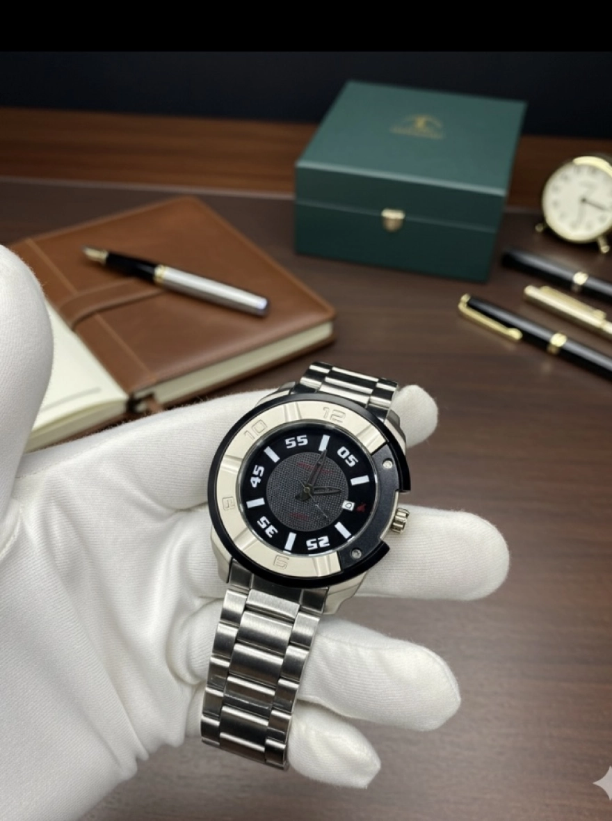 Motorheads Excellence  Dial Stainless Quartz Watch For Men