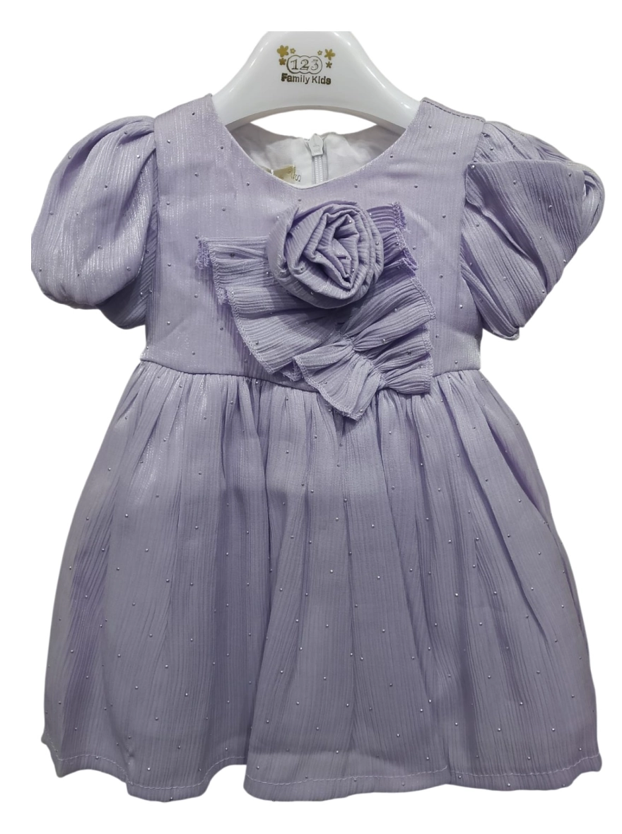 Pearl Blossom Tiered Tulle Gown