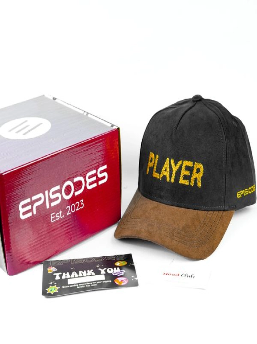 Episodes Player Black Suede Cap