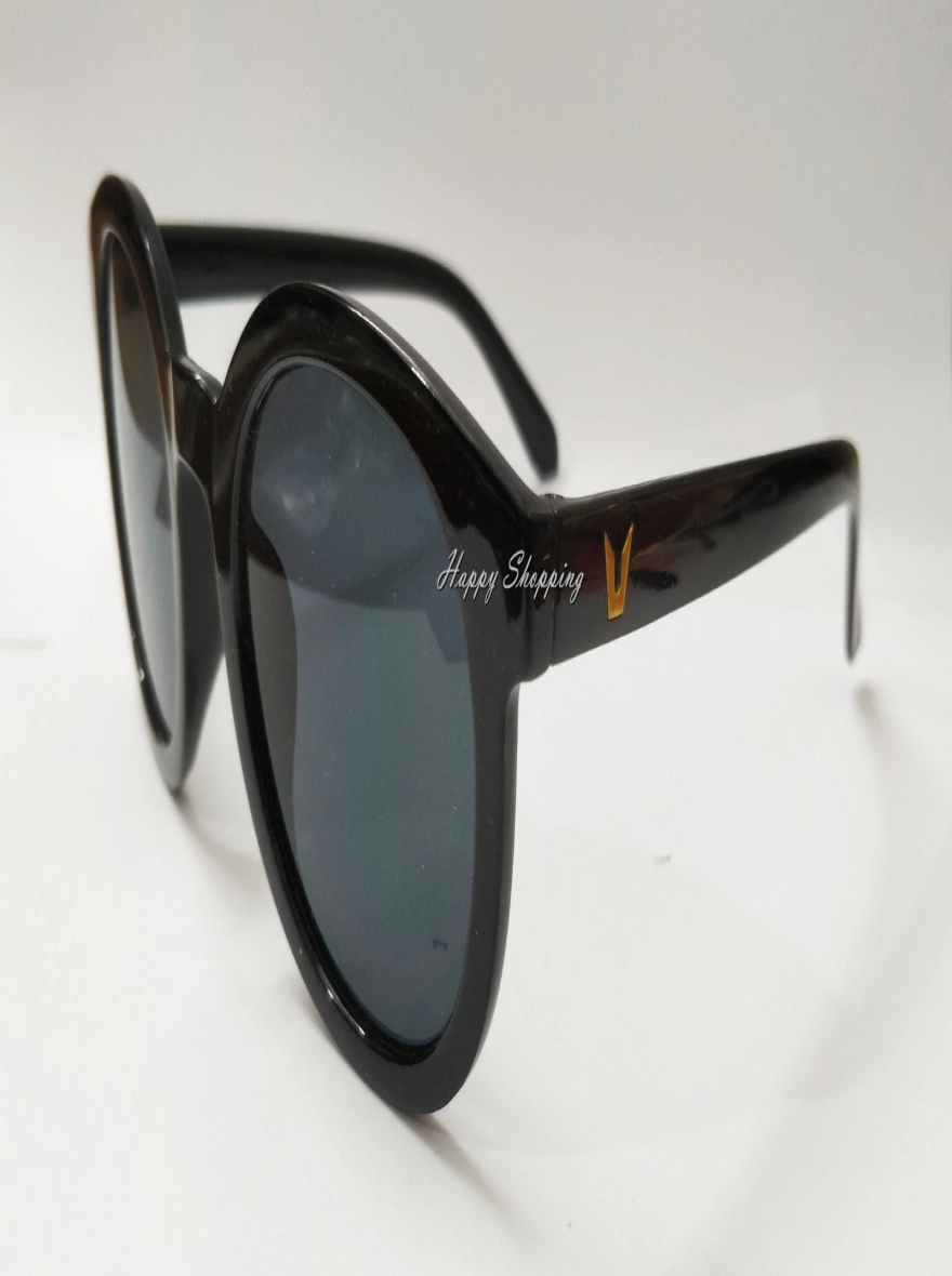 Midnight Oversized Round Sunglasses – Classic Bold Frames