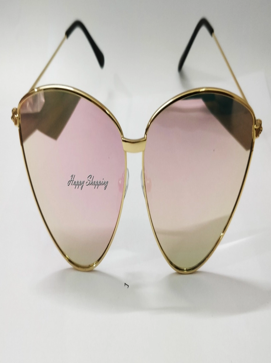 Rimless Rectangle Gradient Sunglasses